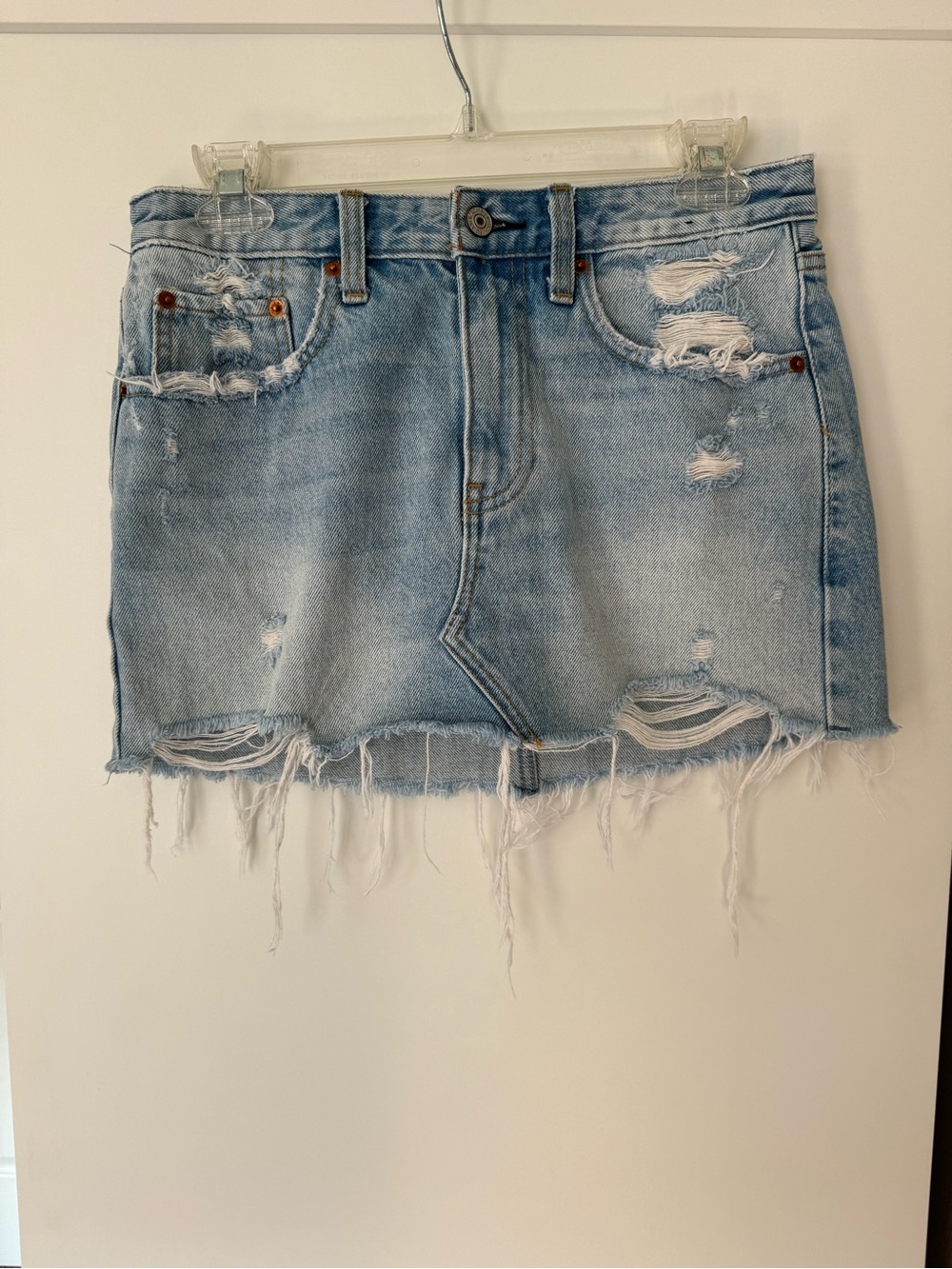 Abercrombie & Fitch Blue Denim Mini Skirt